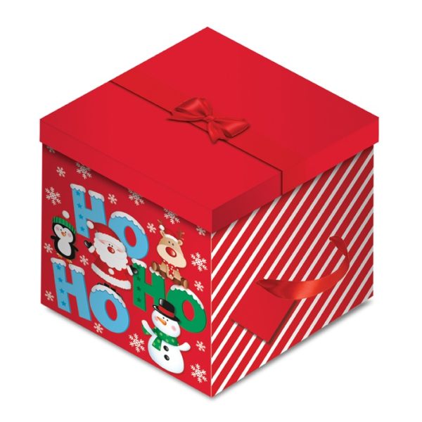 HO HO DESIGN SQUARE FLATE BOX