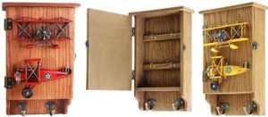 ASSORTED PLANE DESIGN KEY HANGING BOX 31 X 20 X 9.5 CM