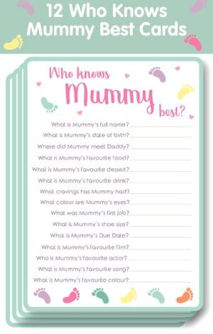 WHO KNOWS MUM BEST CARDS PACK OF 12
