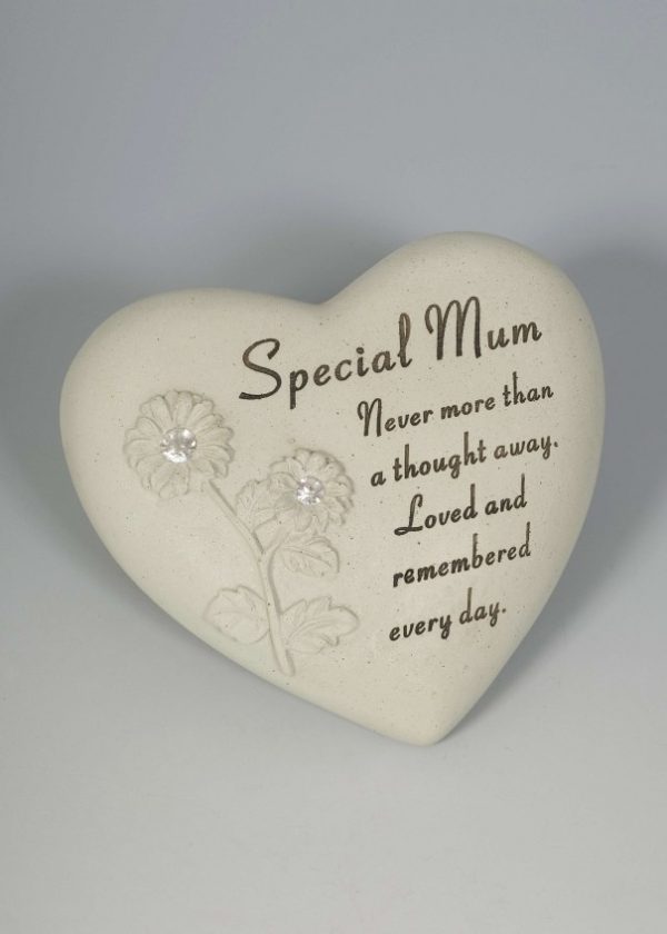 SPECIAL MUM DIAMANTE HEART BOOK 18X17CM