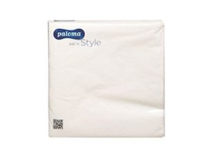 PALOMA NAPKINS 3PLY WHITE PACK / 20 33CM X 33CM