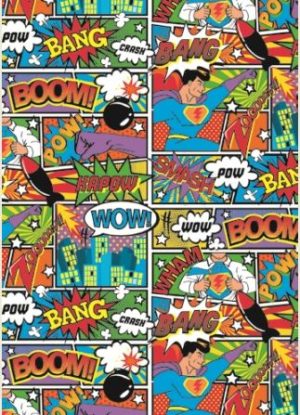 COMIC GIFT WRAP 2.5 MTR