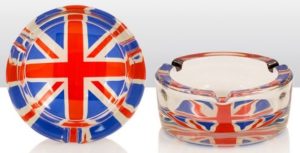 UNION JACK ASHTRAY GLASS