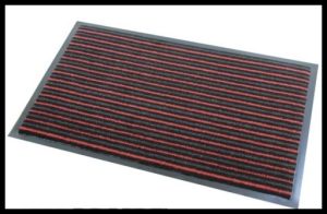 JVL BARRIER MATT 40X60CM MULTICOLOUR STRIP DESIGN