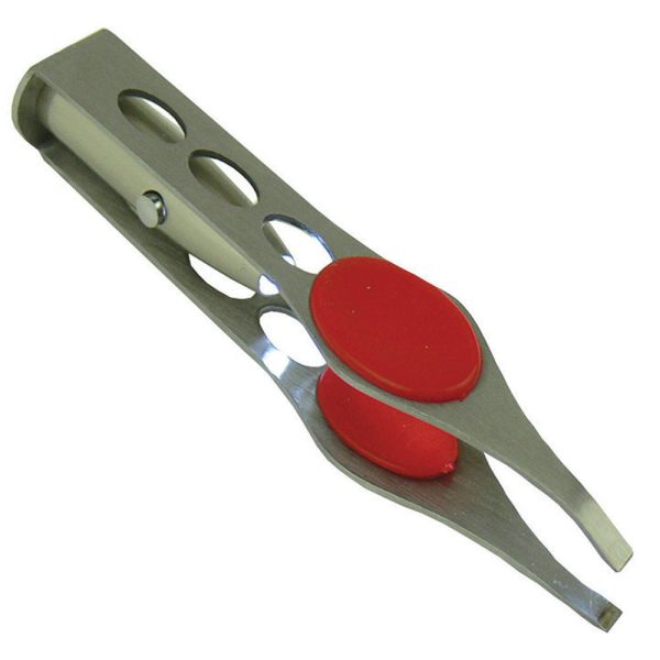 ACTIVE LIFE STAINLESS STEEL ILLUMINATED TWEEZERS WITH LED