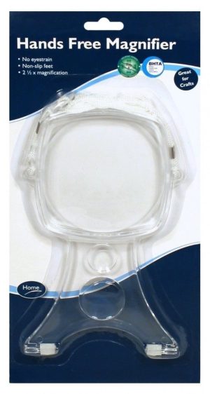 LIVING AID HANDS FREE MAGNIFIER WITH NECK STRAP & ANTI SLIP FEET