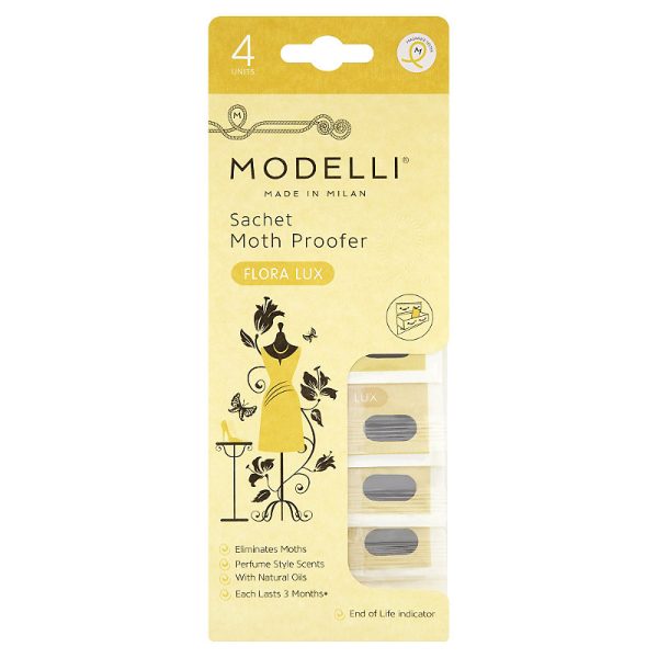 MODELLI MOTH REPELLER SACHET FLORA YELLOW LUX Pack Of 4