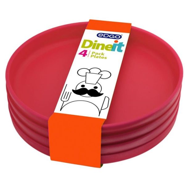 EDGO DINEIT PLATES PACK OF 4