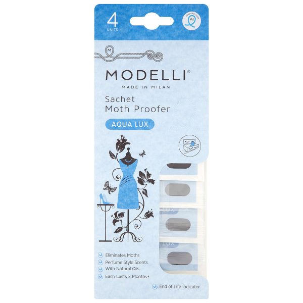 MODELLI MOTH REPELLER SACHET AQUA BLUE LUX Pack of 4