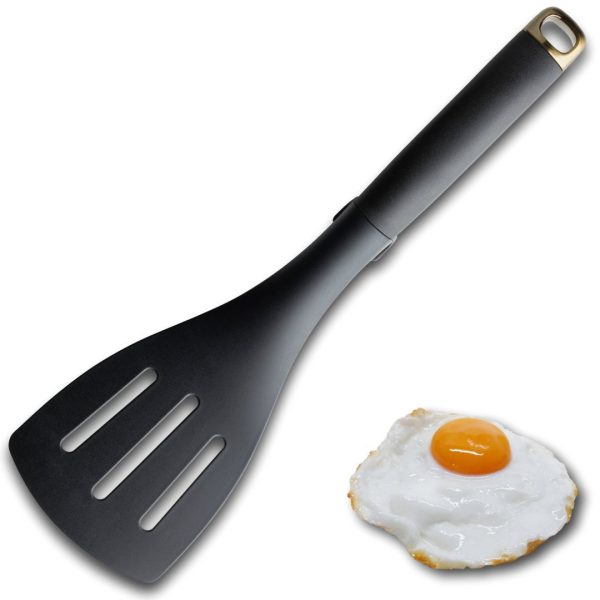 TAYLORS EYE WITNESS NONSTICK NYLON SLOTTED SPATULA TURNER BRASS TOP