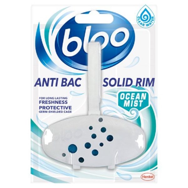 BLOO ANTI BAC SOLID RIM OCEAN MIST TOILET FRESHENER 38GM