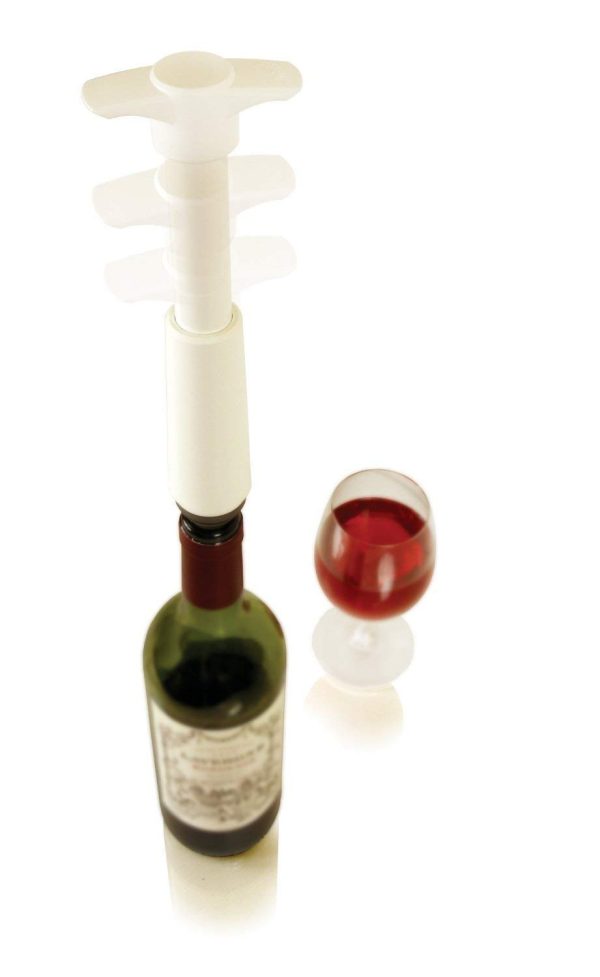 VACU VIN WINE SAVE WHITE BLISTER 1 PUMP & 1 WINE STOPPER