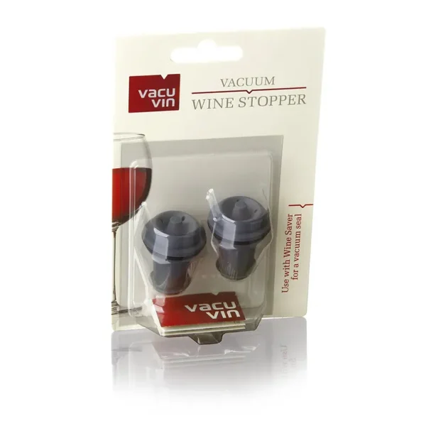 VACU VIN WINE STOPPERS GREY PACK OF 2