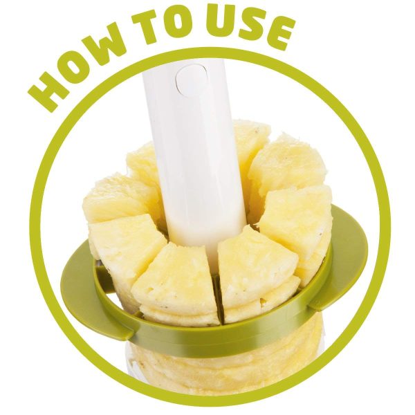 VACU VIN PINEAPPLE SLICER & WEDGER PACK OF 3 (SMALL - MEDIUM - LARGE)