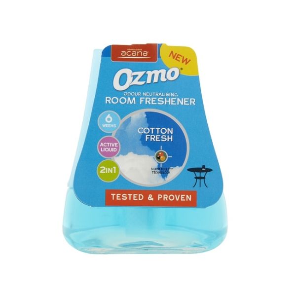 OZMO LIQUID WICK ODOUR NEUTRALISER & FRESHENER COTTON FRESH