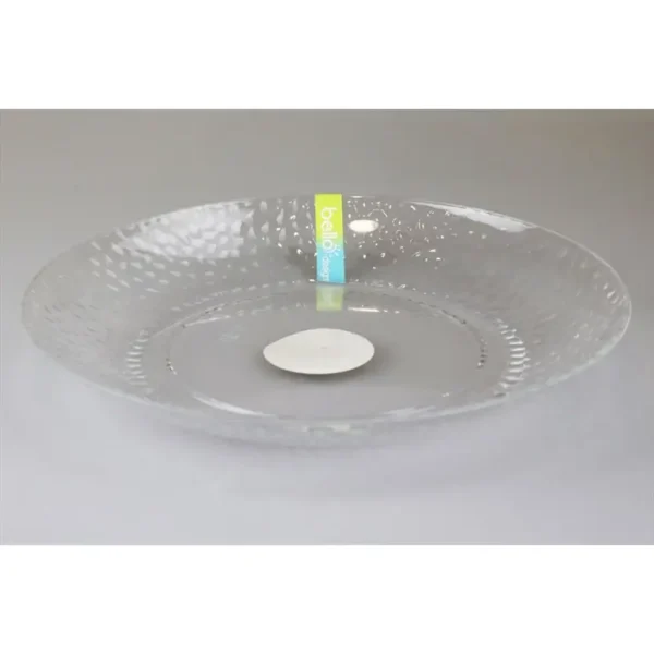 BELLO LARGE CLEAR DIMPLE PLASTIC PLATE 27CM