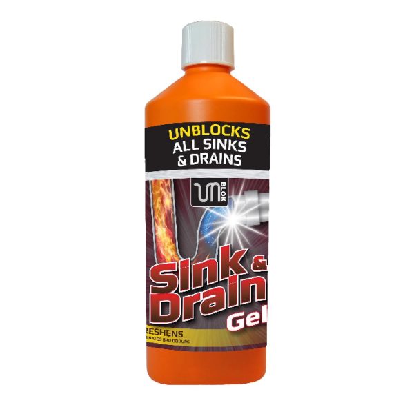 HOMECARE UNBLOCK SINK & DRAIN GEL 1 LITRE