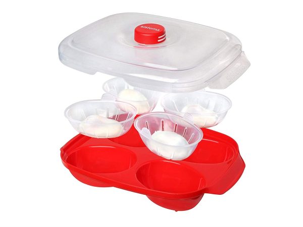 SISTEMA MICROWAVE EGG POACHER UPTO 4 EGGS