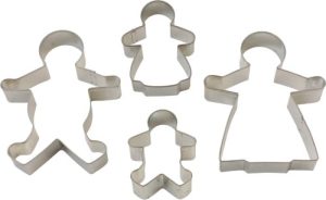 TALA STAINLESS STEEL GINGERBREAD FAMILY COOKIE CUTTER SET