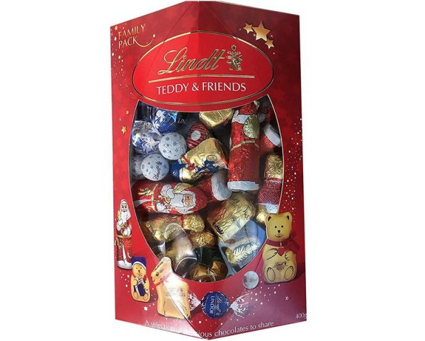 LINDT TEDDY & FRIENDS CHRISTMAS FAMILY PACK 400G