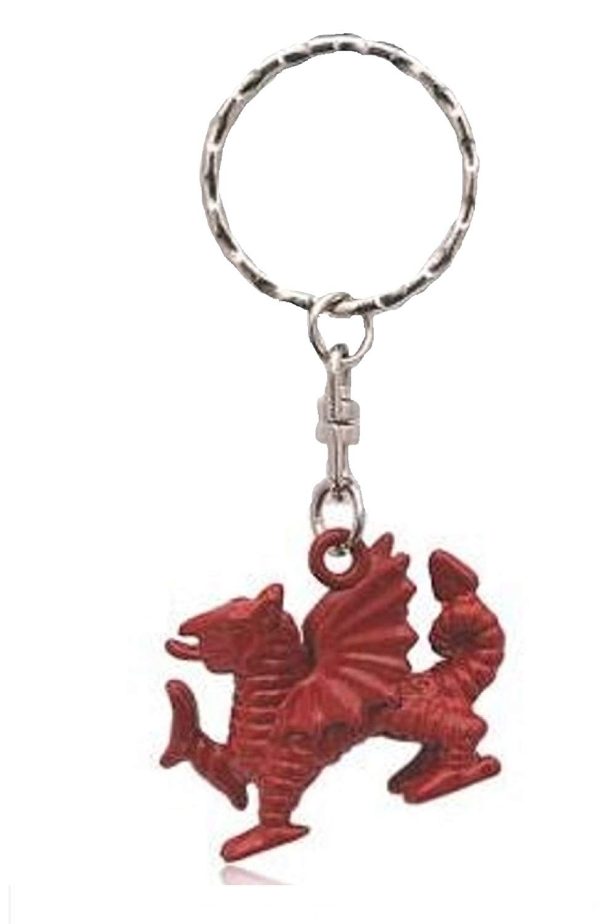 WELSH DRAGON RED DIE CAST KEYRING