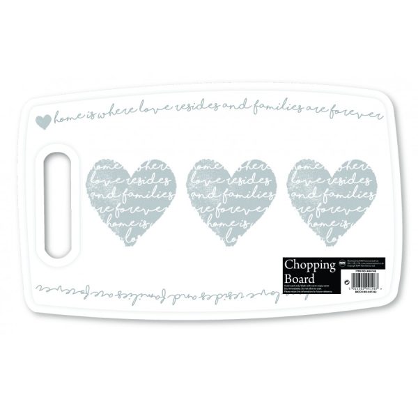 MODENA CHOPPING BOARD HEART DESIGN 37CM X 23CM X 7CM