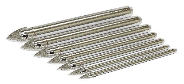 ROLSON GLASS & TILE DRILL BIT SET 7PCS