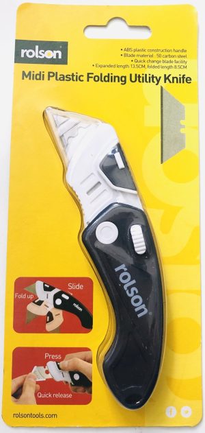 ROLSON MIDI FOLDING UTILITY KNIFE