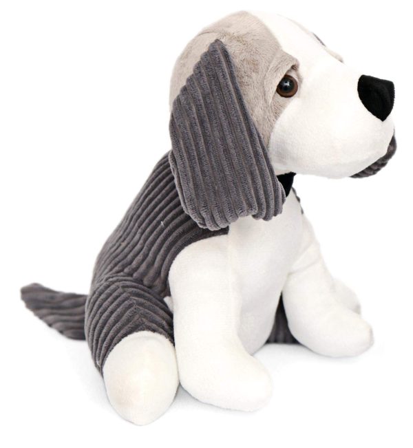 CHARMING BEAGLE DOG DOORSTOP 13CM X 14CM - GREY