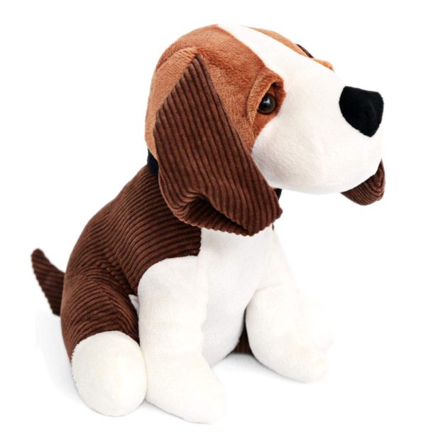 CHARMING BEAGLE DOG DOORSTOP 23CM X 14CM - BROWN