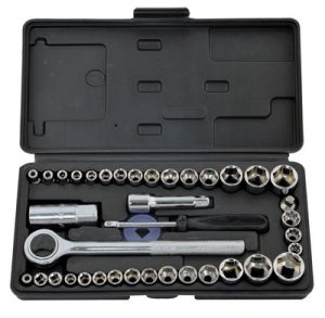 ROLSON 1/4 & 3/8 DR SOCKET SET 40 PIECES