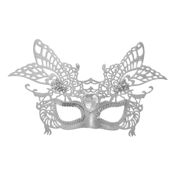 WOMEN ELEGANT PROM MASQUERADE PARTY MASK SILVER