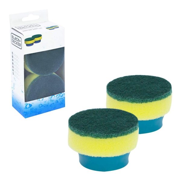 BLACK DECKER GREEN MULTIPURPOSE SCOURING REPLACEMENT PAD HEADS FOR BHPC130 & BHPC110