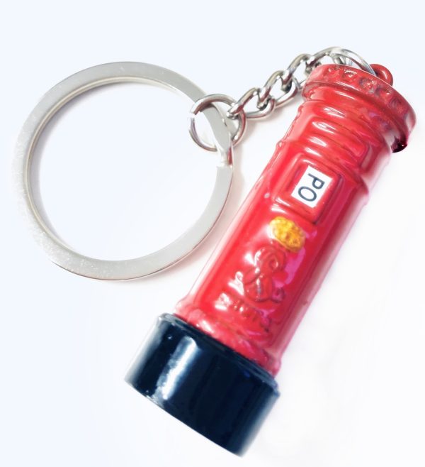 DIE CAST METAL LONDON POST BOX KEY RINGS