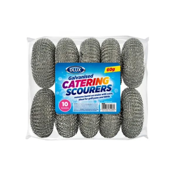 DLUX GALVANISHED CATERING SCOURERS PACK OF 10