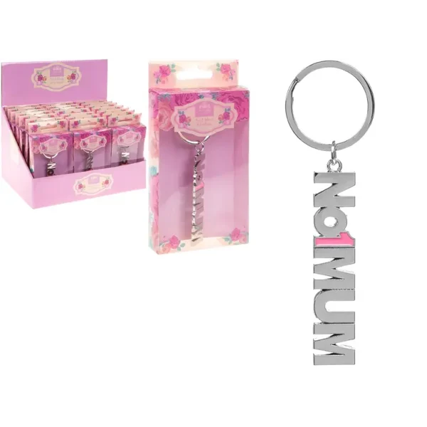 MUM IN MILLION KEYRING NO 1 MUM KEYCHAIN