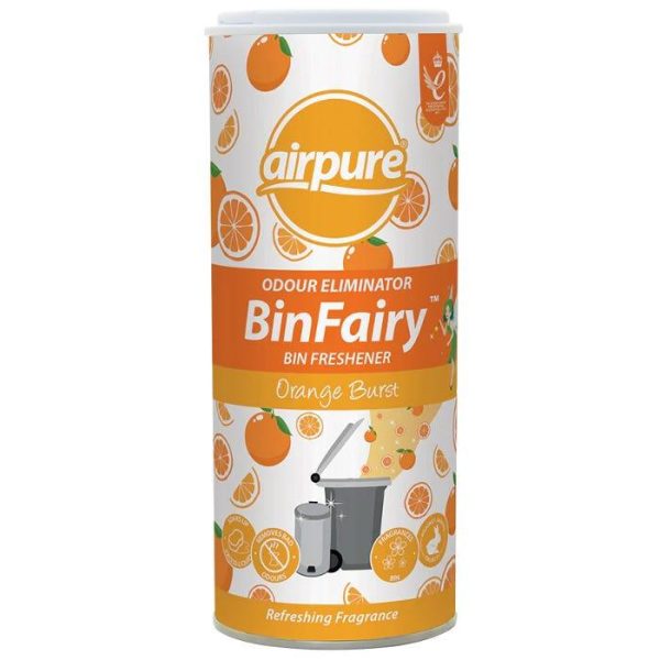 AIRPURE BIN FAIRY ODOUR ELIMINATOR BIN FRESHENER 300G - ORANGE BURST