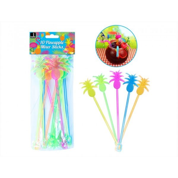 BELLO PINEAPPLE DRINK MIXER STICK Pack Of 10