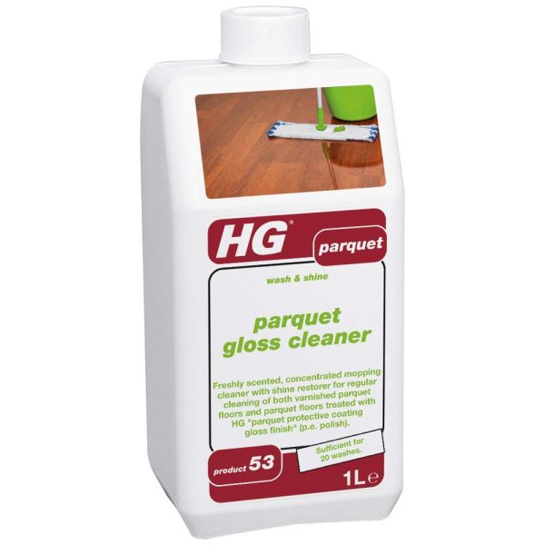 HG PARQUET WASH AND SHINE GLOSS CLEANER 1 LITRE PRODUCT 53