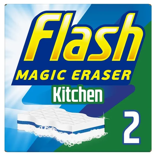 FLASH MAGIC ERASER KITCHEN SCRUBBER PACK OF 2