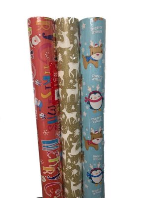 CHRISTMAS GIFT WRAP 70CM X 20M