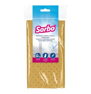 SORBO SYNTHETIC PERFORATED CHAMOIS 38 X 37CM