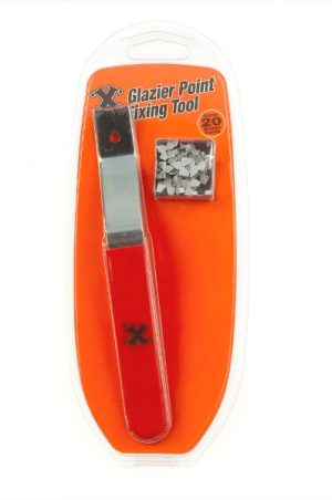 SHAW X GLAZIER POINT FIXING TOOL WITH GLAZIER POINTS