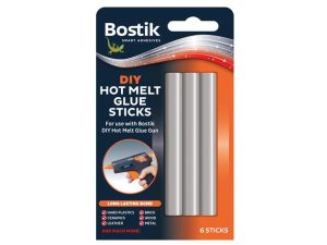 BOSTIK ALL PURPOSE DIY HOT MELT GLUE STICKS Pack Of 6