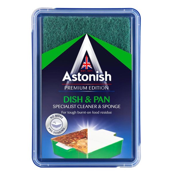 ASTONISH SPECIALIST DISH & PAN CLEANER WITH SPONGE 250G