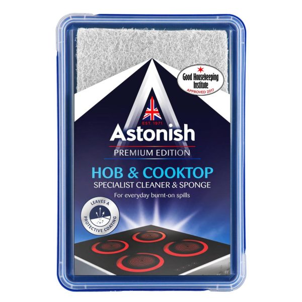 ASTONISH PREMIUM HOB & COOKTOP SPECIAL CLEANER WITH SPONGE 250G