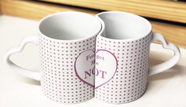 CROFTON TWIN LOVE COUPLE MUG - FORGET ME NOT