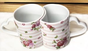 CROFTON TWIN LOVE COUPLE MUG - ROSES / FLOWERS ASSORTED DESIGN