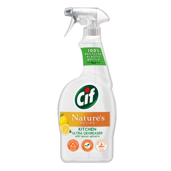 CIF NATURES RECIPE KITCHEN CLEANER WITH LEMON EXTRACTS 750ML