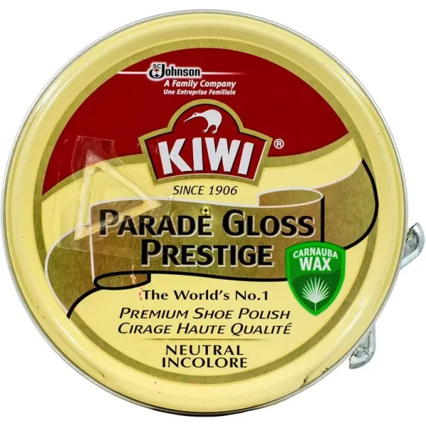 KIWI NEUTRAL PARADE GLOSS SHOE POLISH TIN 50ML